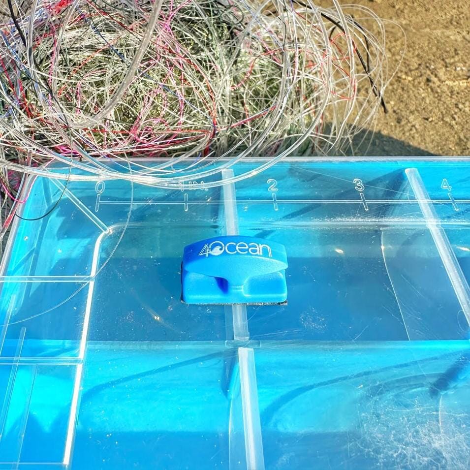 Line Cutterz x 4ocean Conservation Blue Fishing Line Cutting Peel 'n Stick Flat Mount Flat Mount Line Cutterz