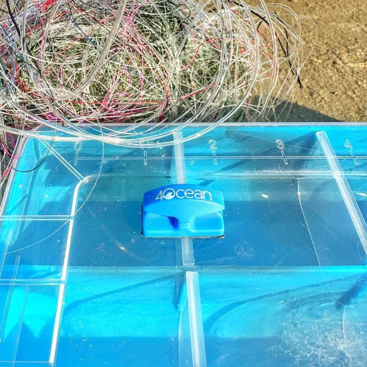 Line Cutterz x 4ocean Conservation Blue Fishing Line Cutting Peel 'n Stick Flat Mount Flat Mount Line Cutterz