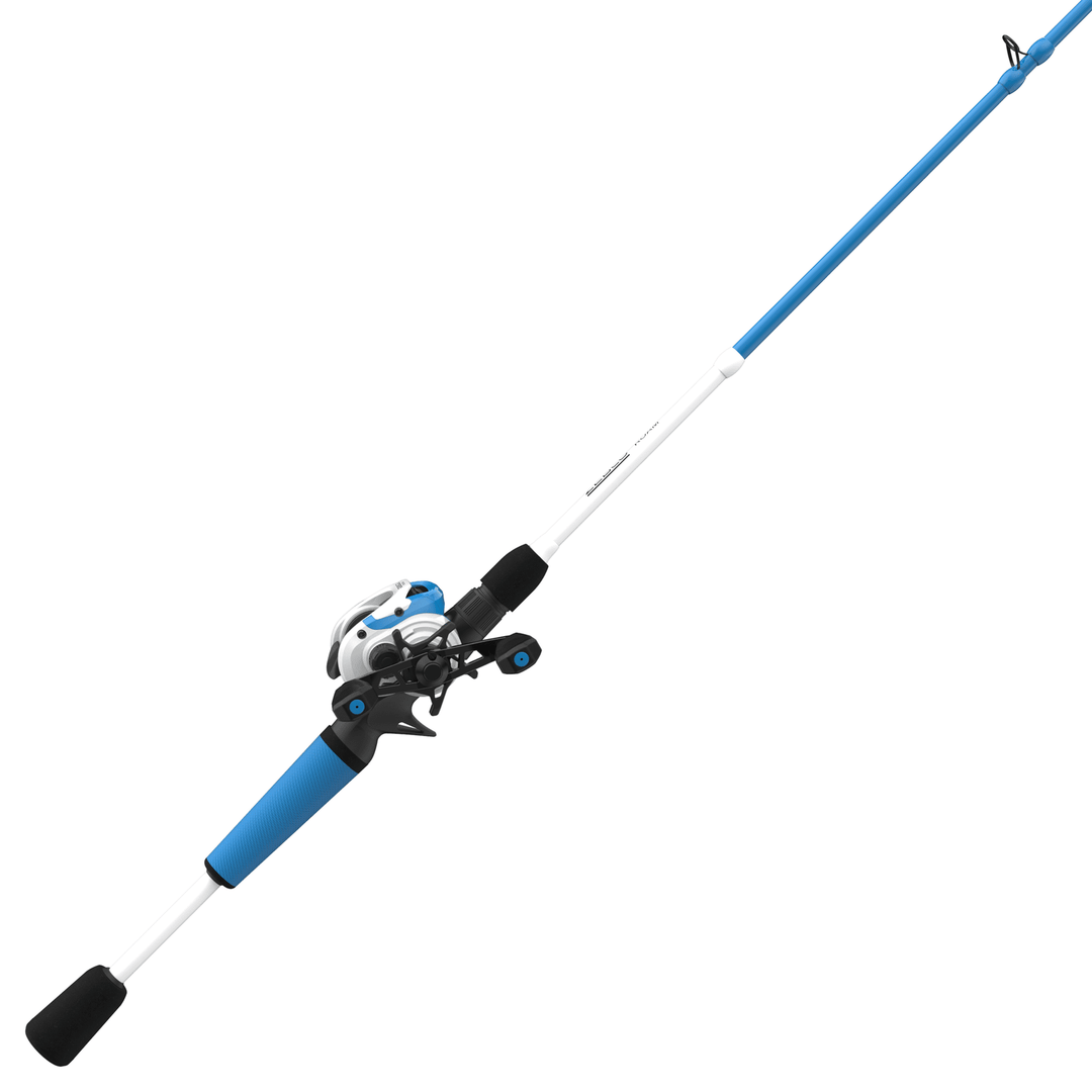 Zebco - Roam 6' 6" Baitcast Combo Zebco Right-Hand Blue