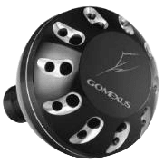 Gomexus Aluminum Reel Power Knob 45 47mm B45 Gomexus 45mm Black/Silver
