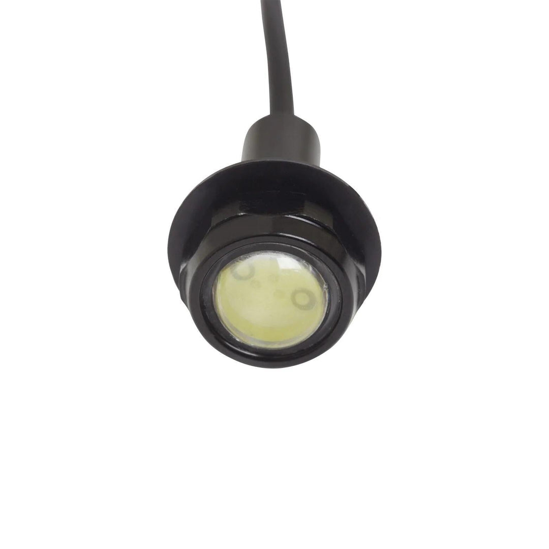 2-Piece Super Bright LED Button Light Kit Yak-Power White