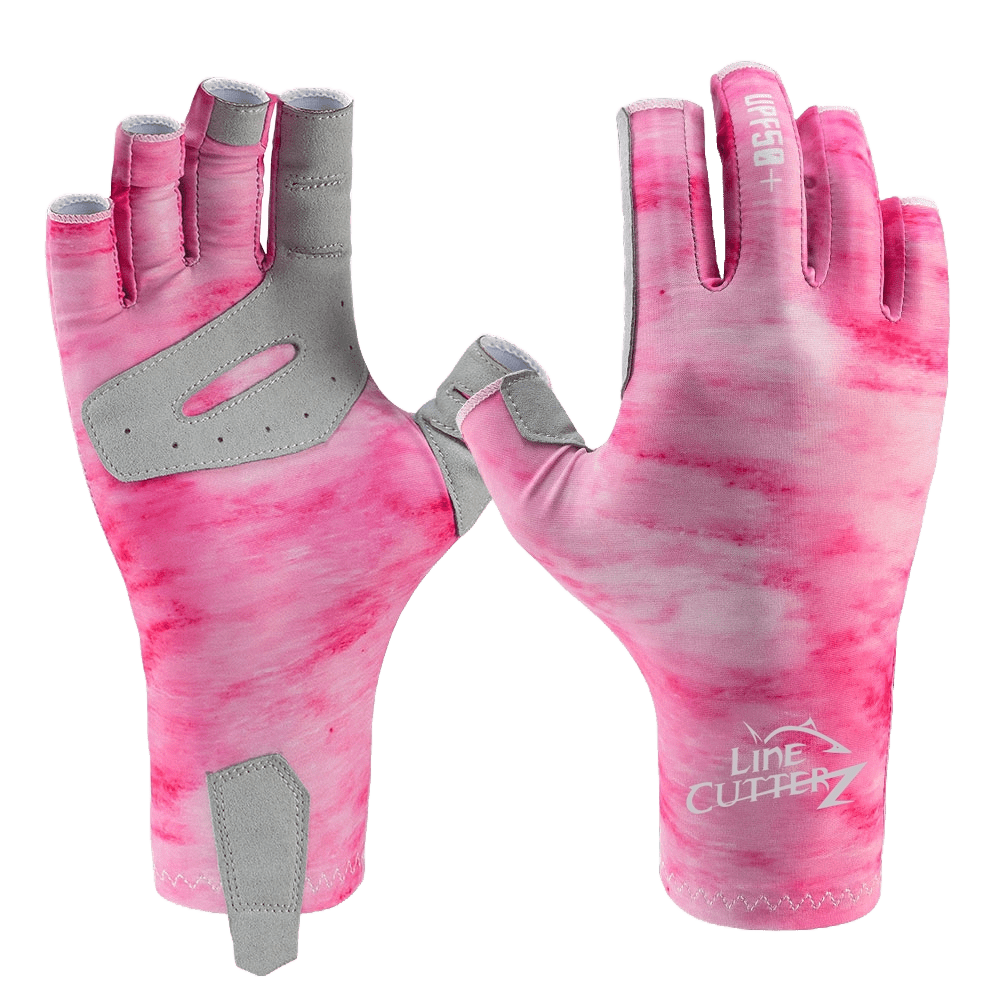 Line Cutterz Fishing Gloves Apparel Line Cutterz Pink (Cotton Candy) S/M