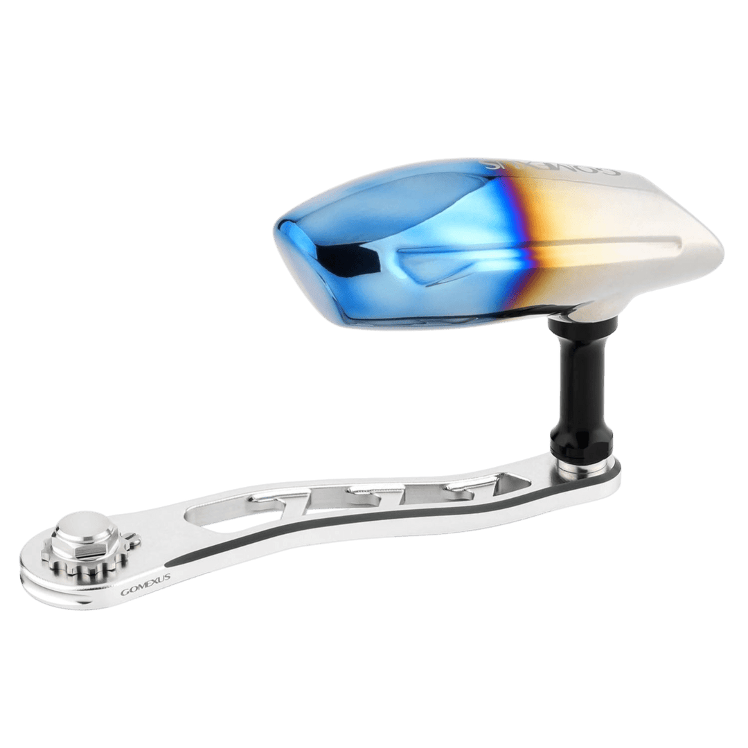 Gomexus Power Handle for Conventional Reel with 85/105mm Power Knob Bi-Color LM95/115 Gomexus 8x5 115mm Titanium