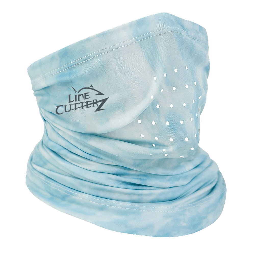 Line Cutterz - Neck Gaiter Face Guard Line Cutterz Blue/White