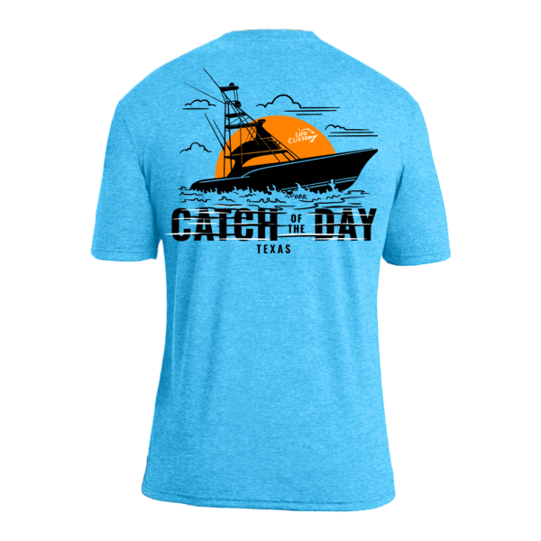 Line Cutterz - Catch of the Day T-Shirt Shirts Line Cutterz Bright Blue S