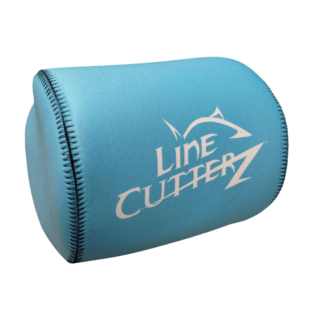Line Cutterz Neoprene Reel Cover (Conventional) Accessories Line Cutterz Aqua Blue 80W