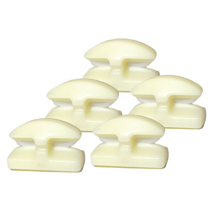 5-Pack - Line Cutterz Ceramic Blade Peel & Stick Flat Mounts - Glow-in-the-Dark Flat Mount Line Cutterz
