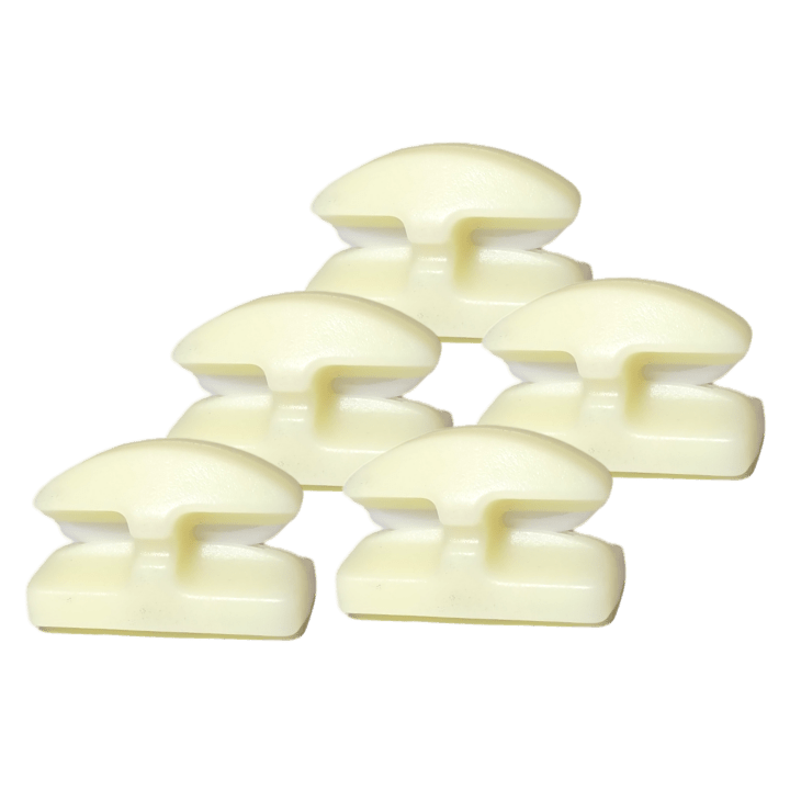 5-Pack - Line Cutterz Ceramic Blade Peel & Stick Flat Mounts - Glow-in-the-Dark Flat Mount Line Cutterz 