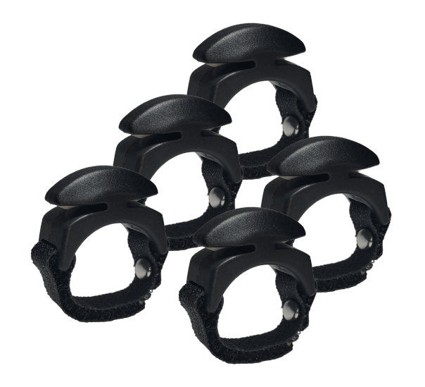 5-Pack Line Cutterz Ceramic Blade Ring - Black Combo Cutter Line Cutterz