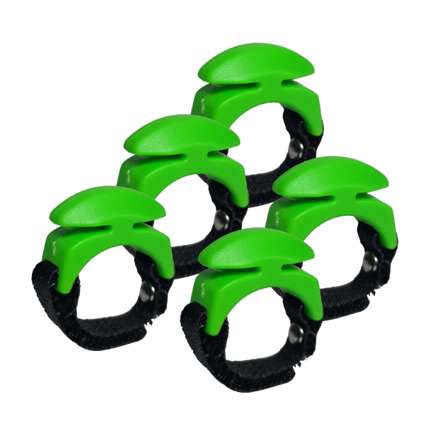 5-Pack Line Cutterz Ceramic Blade Ring - Green Combo Cutter Line Cutterz