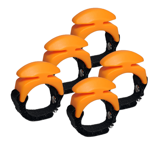 5-Pack Line Cutterz Ceramic Blade Ring - Blaze Orange Combo Cutter Line Cutterz
