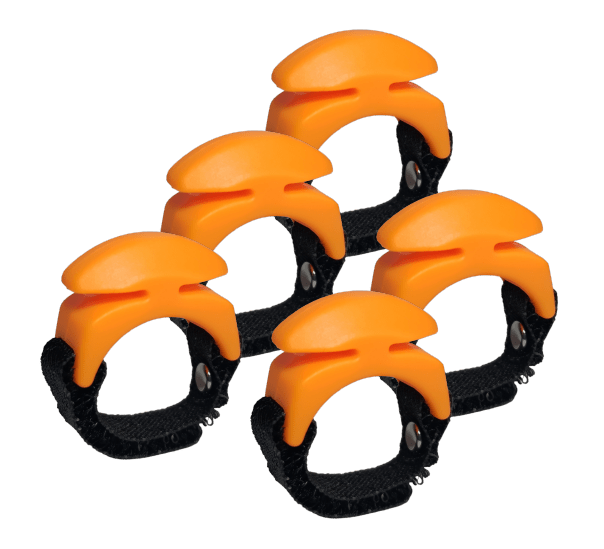 5-Pack Line Cutterz Ceramic Blade Ring - Blaze Orange Combo Cutter Line Cutterz 