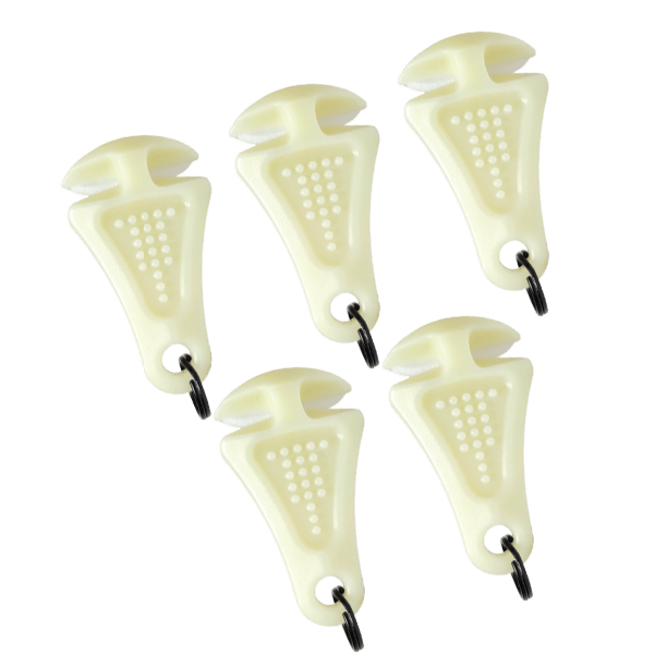 5-Pack Line Cutterz Ceramic Blade Zipper Pull - Glow-in-the-Dark Zipper Pull Line Cutterz 