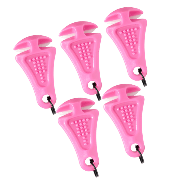 5-Pack Line Cutterz Ceramic Blade Zipper Pull - Pink Zipper Pull Line Cutterz