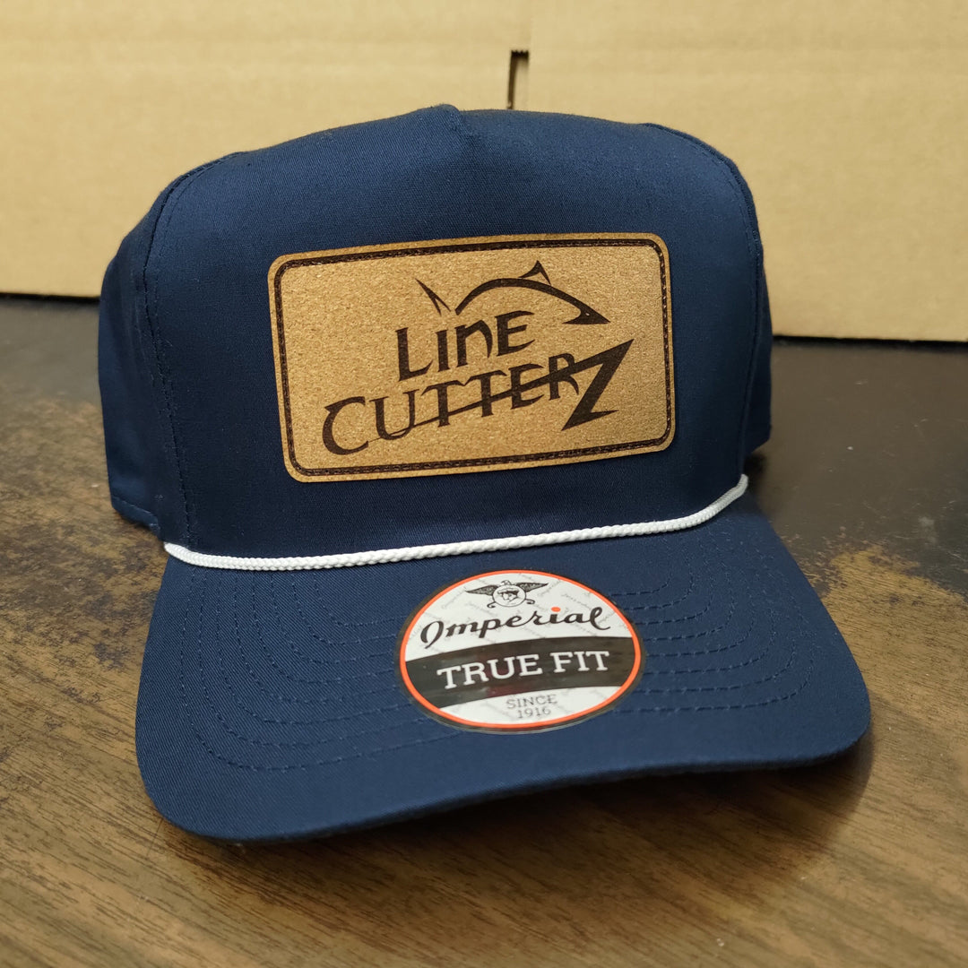 Line Cutterz Snapback Cotton Rope Hat Hats Line Cutterz Navy White Cork Patch