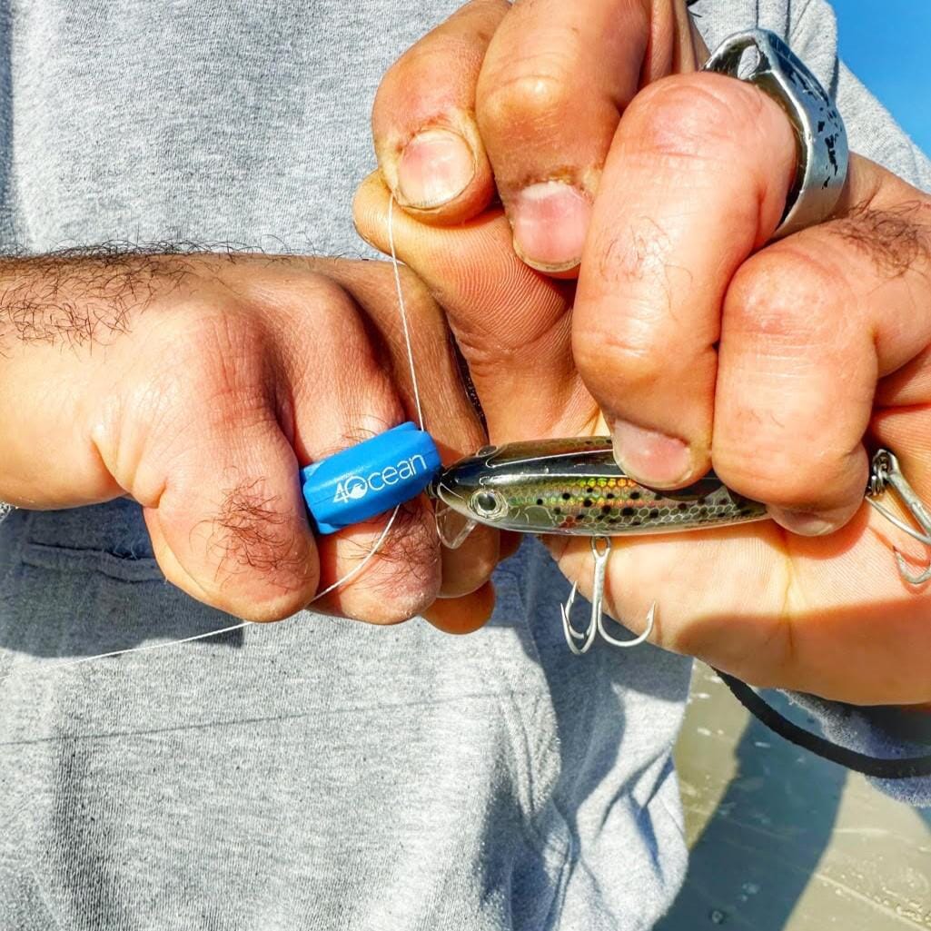 Line Cutterz x 4ocean Conservation Blue Fishing Line Cutting Ring Cutter Ring Line Cutterz