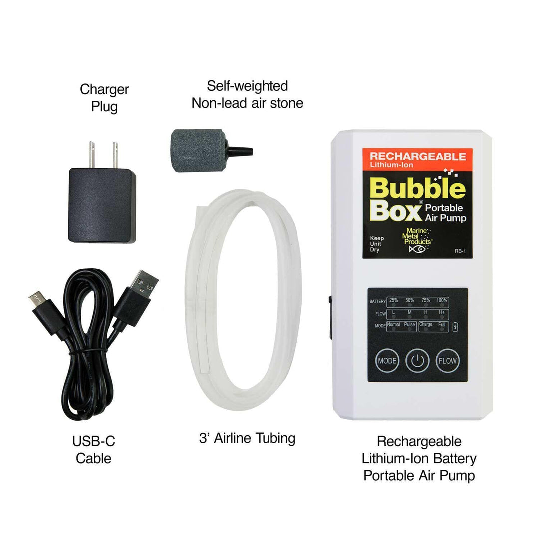 Bubble Box - Rechargeable Lithium Ion Marine Metal