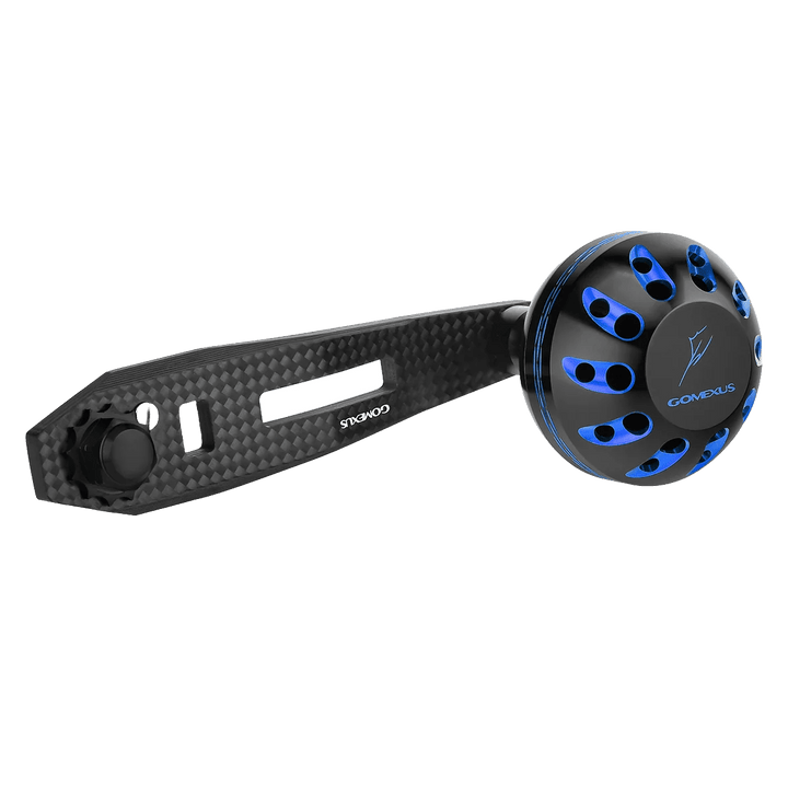 Gomexus Carbon Handle for Baitcasting Reel with Aluminum Knob LC-A38 Gomexus 75mm 8x5mm Black/Blue