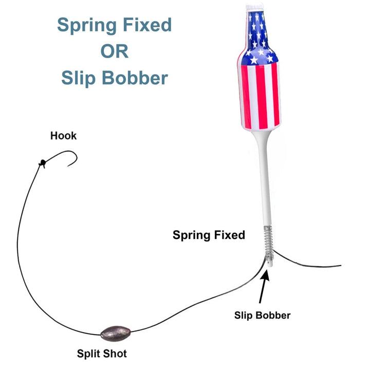 Red and White Fishing Bobbers - 2 Pack - Veterans Gift Fishing Floats & Bobbers Southern Bell Brands