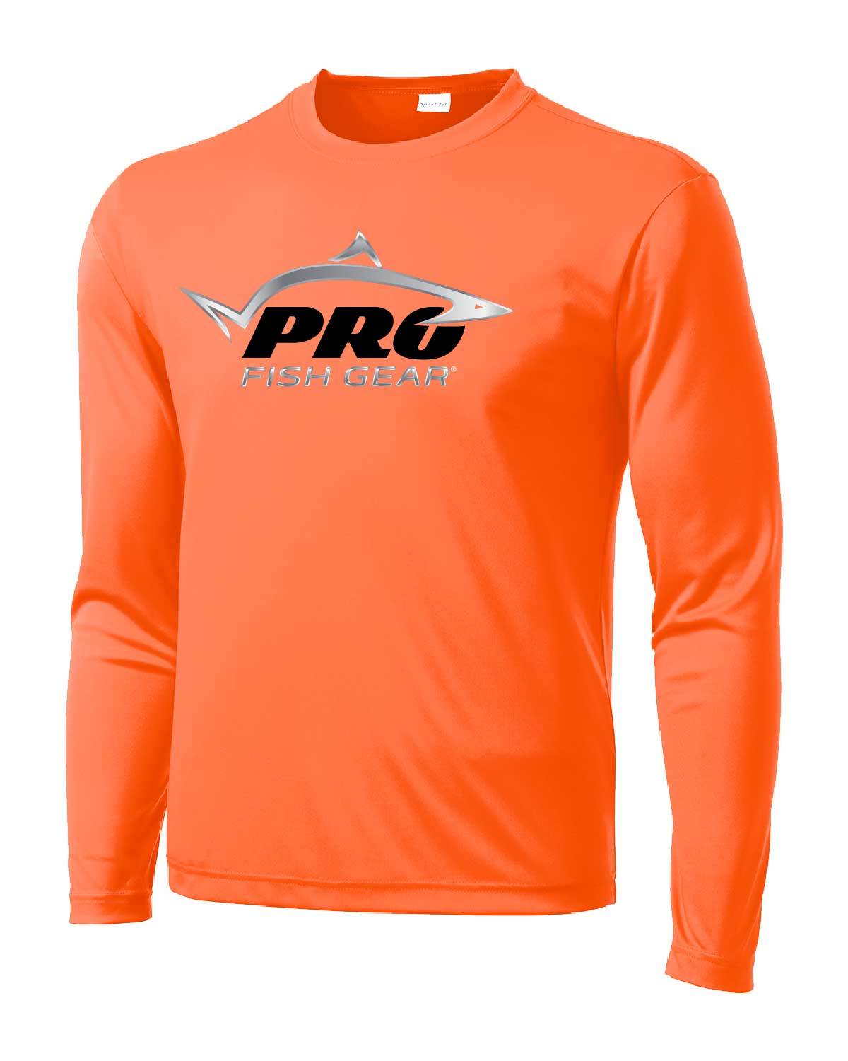 Pro Fish Gear Long Sleeve Shirt - Blaze Orange
