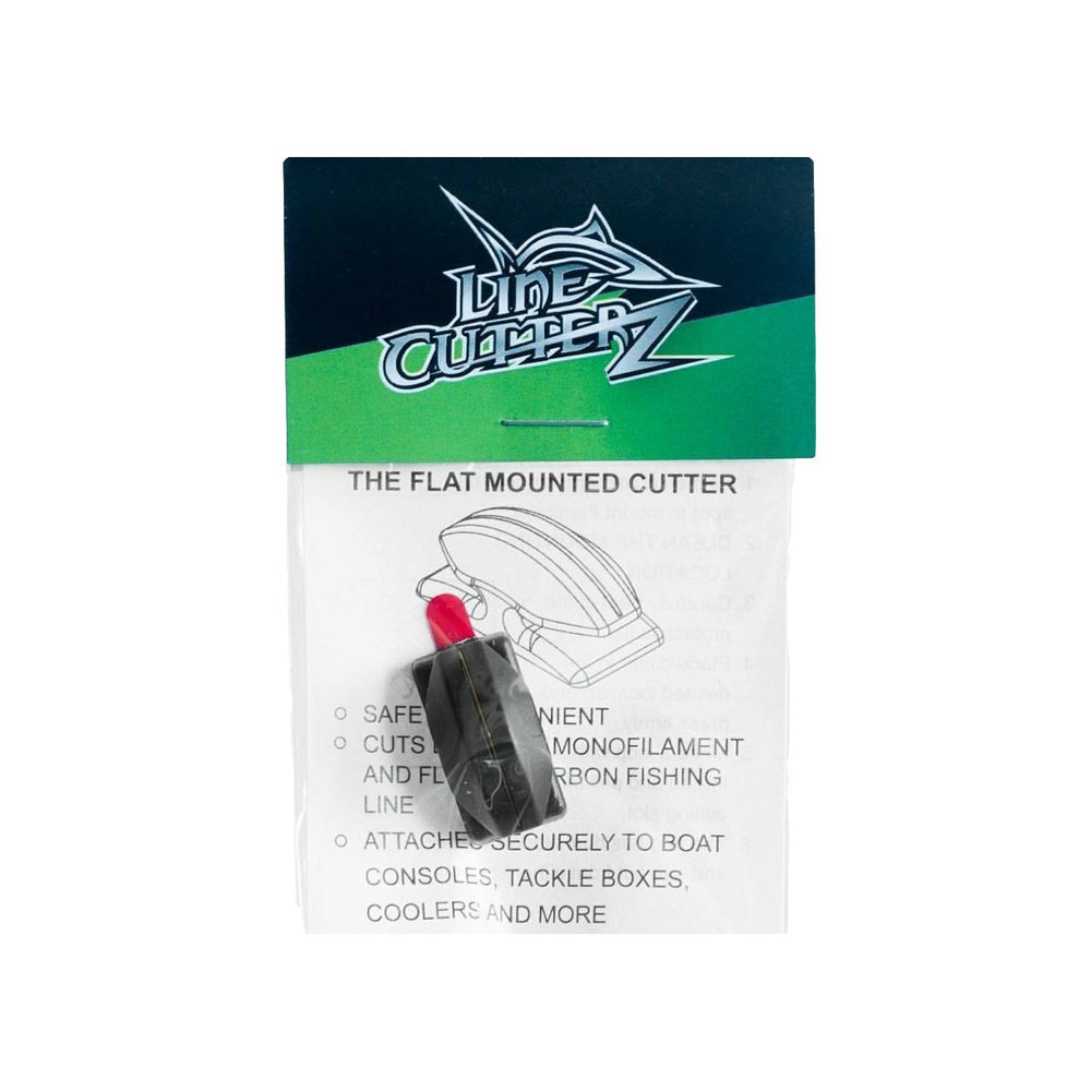 NEW RELEASE! - Line Cutterz Flat Mount Fishing Line Cutter - Black Flat Mount Line Cutterz 