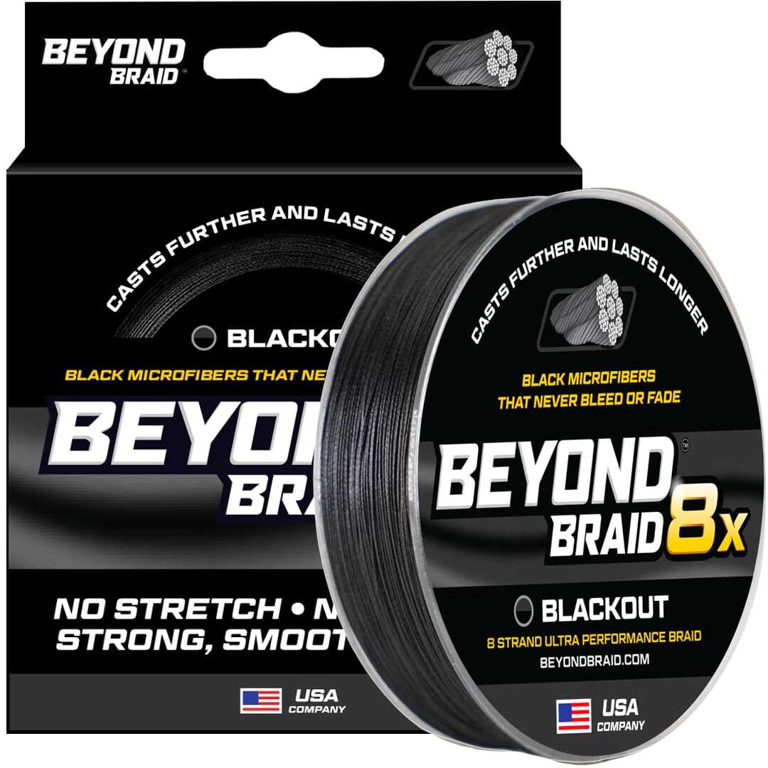 Beyond Braid - 8X Ultra Performance Braided Line Fishing Line Beyond Braid Blackout 300 15lb