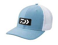 Daiwa Trucker Snapback w/ D-VEC Rubber Patch Blue/White Hats Daiwa