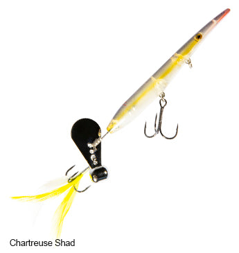 Z-Man HellraiZer Topwater Lure Z-Man Fishing Products Chartreuse Shad 