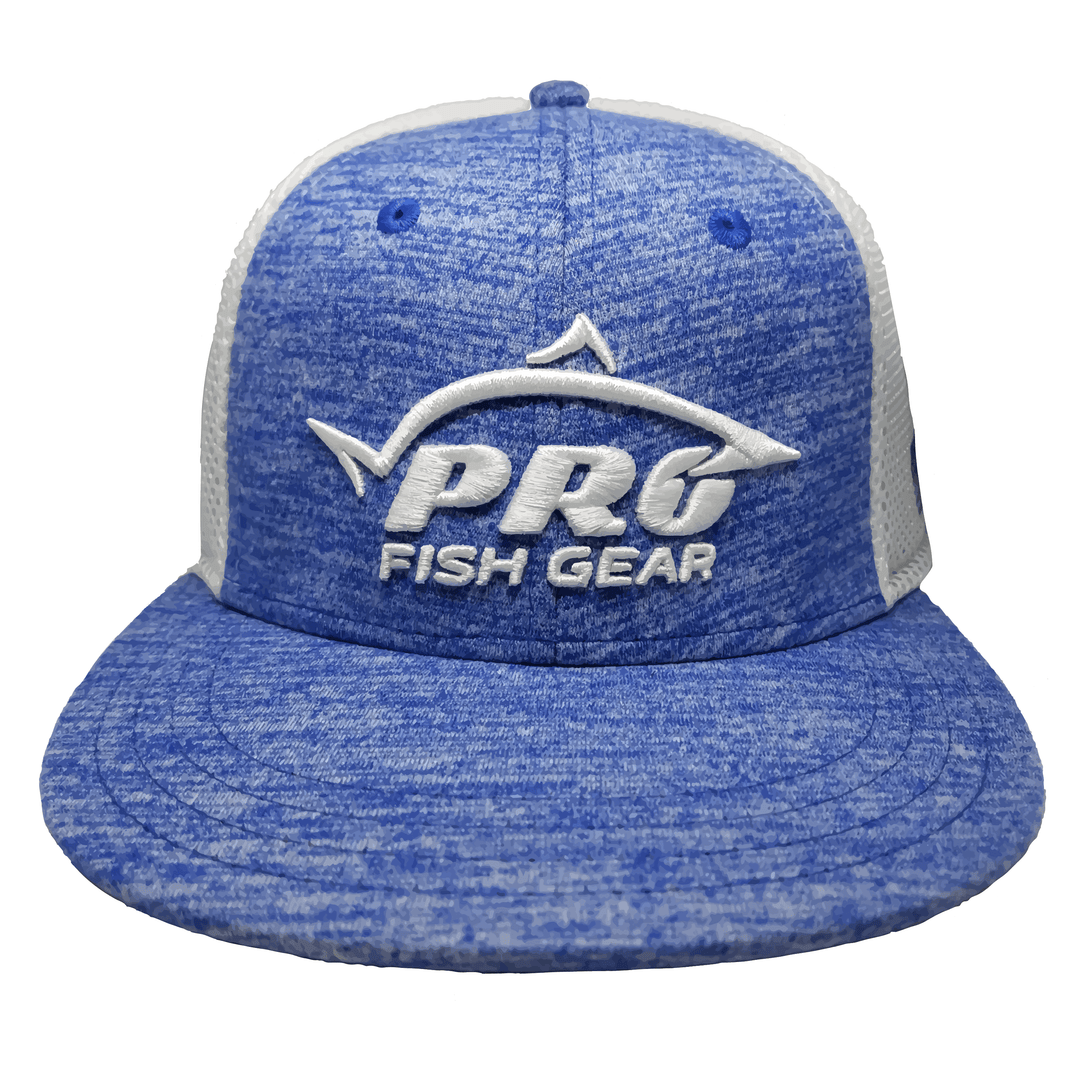 *NEW* Pro Fish Gear Ultra-Fit A-Flex Heather Blue Hat Hats Line Cutterz S/M