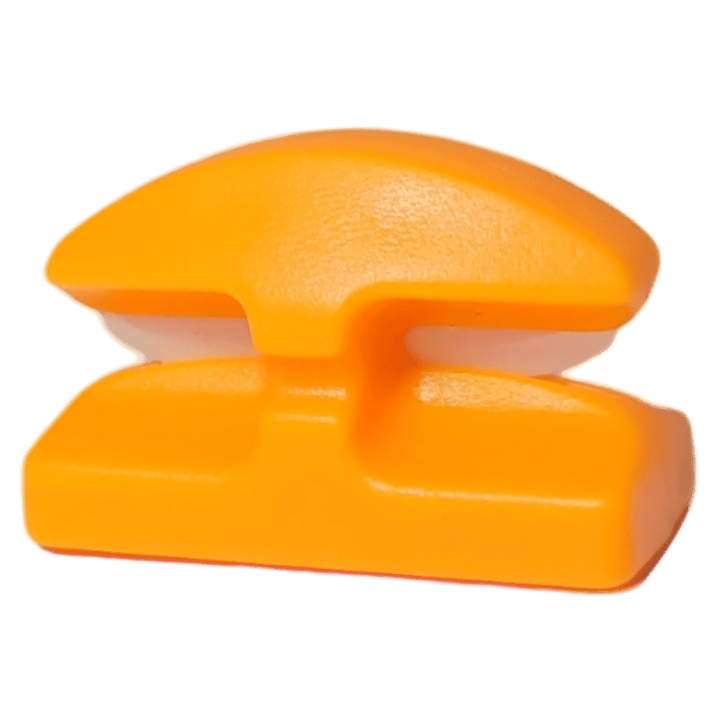 Line Cutterz Ceramic Blade Peel & Stick Flat Mount - Blaze Orange Flat Mount Line Cutterz Eco-Friendly Packaging
