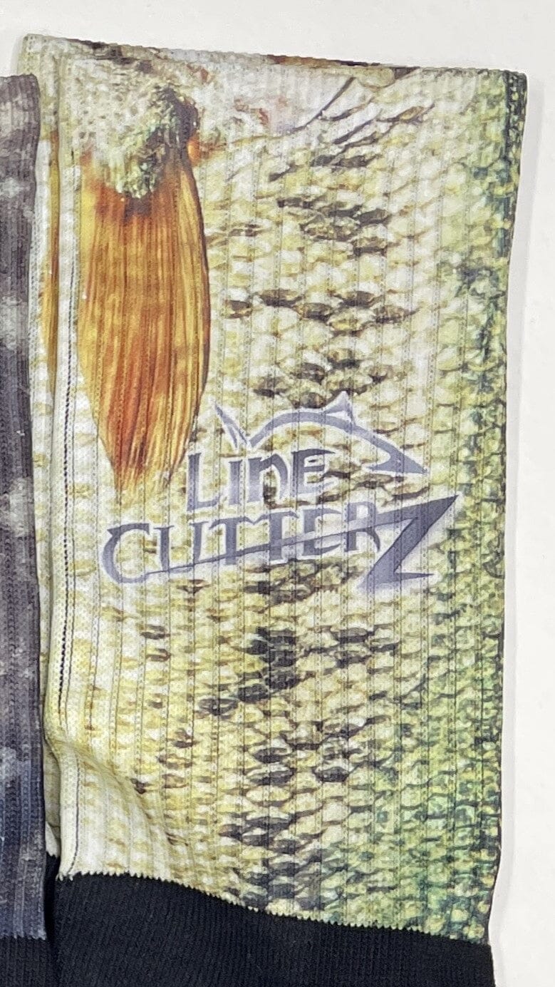 Fishsox Apparel Line Cutterz Largemouth Bass Large