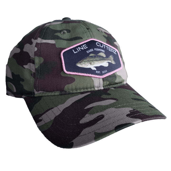 Line Cutterz Camo Bass Patch Ponytail Hat Hats Line Cutterz