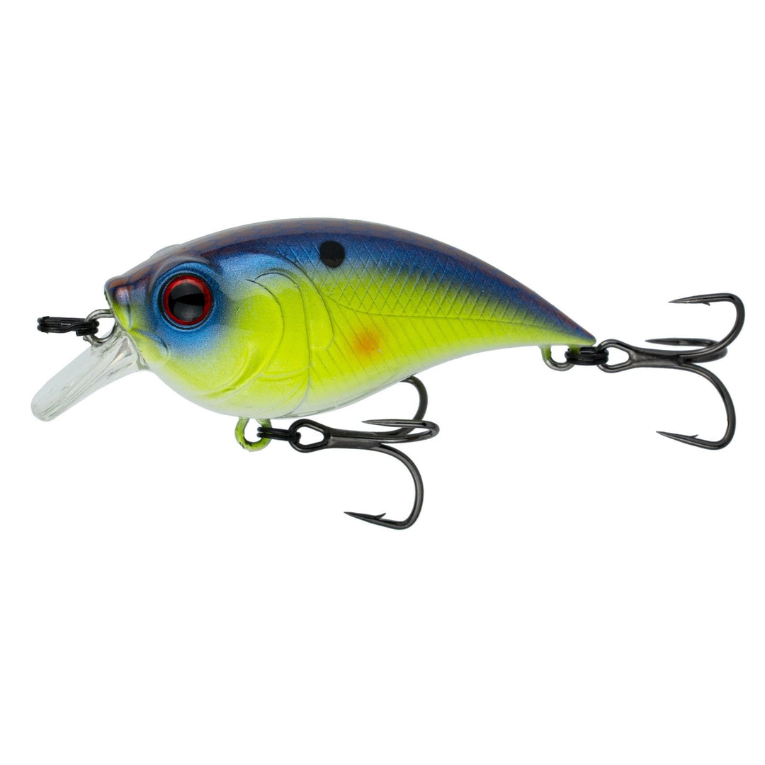 6th Sense - Curve Finesse Squarebill Lure 6th Sense Lure Co Charteuse Spank 