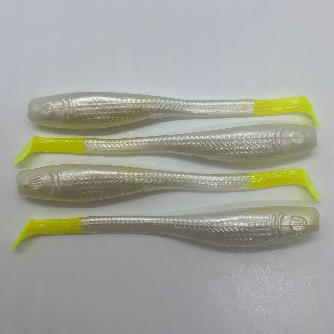 Down South Lures Lure Down South Lures Super Model (5") Pearl Chartreuse 