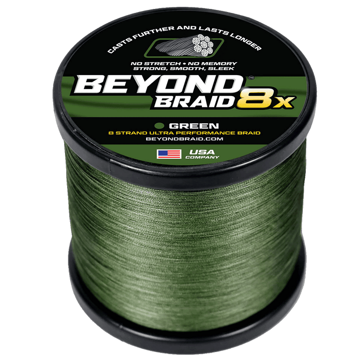 Beyond Braid - 8X Ultra Performance Braided Line Fishing Line Beyond Braid Green 2000 100lb