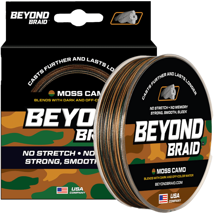 Beyond Braid - Braided Fishing Line Fishing Line Beyond Braid Moss Camo 300yd 15lb