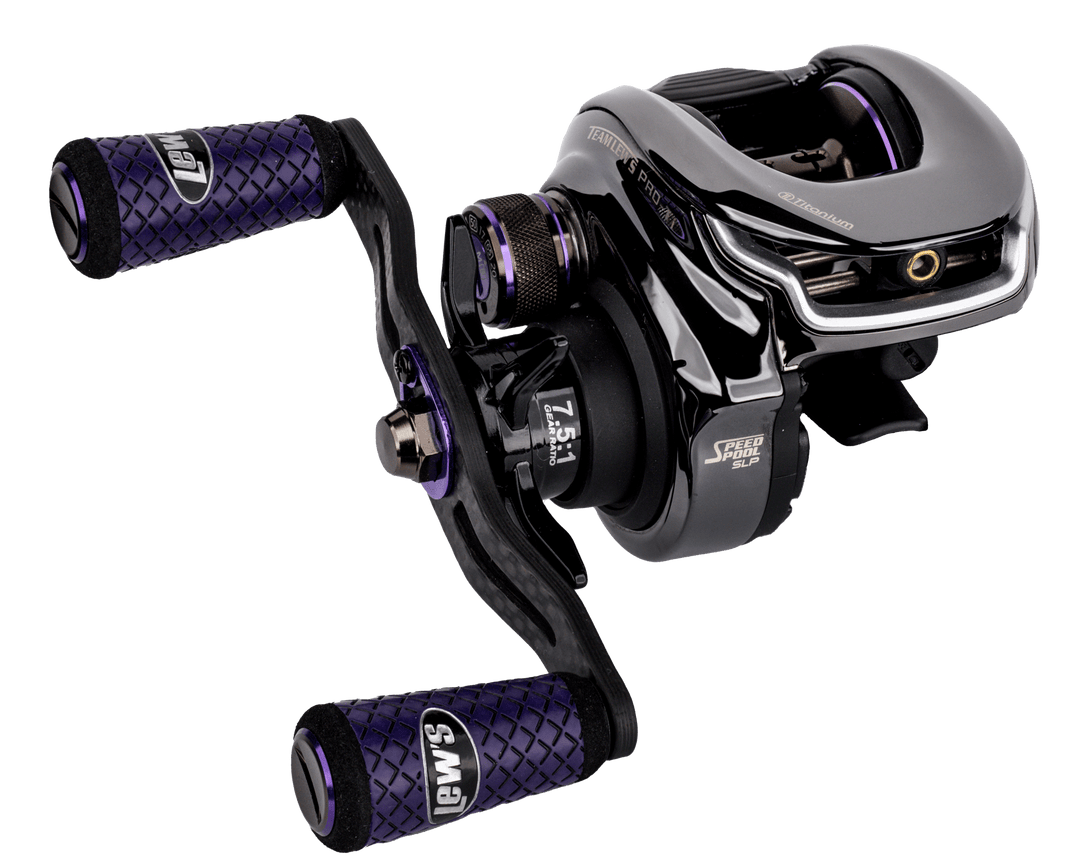 Team Lew's - Pro-Ti Low-Profile Baitcast Reel Fishing Reel Lew's Fishing