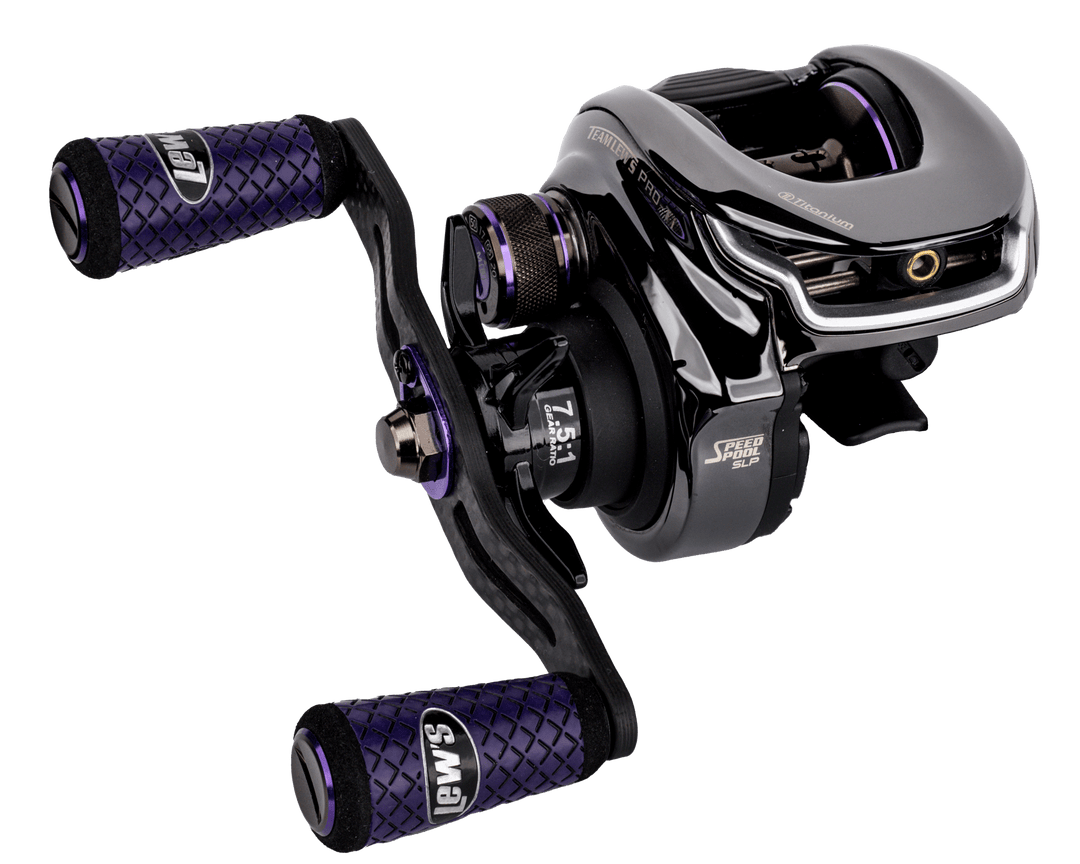 Team Lew's - Pro-Ti Low-Profile Baitcast Reel Fishing Reel Lew's Fishing 