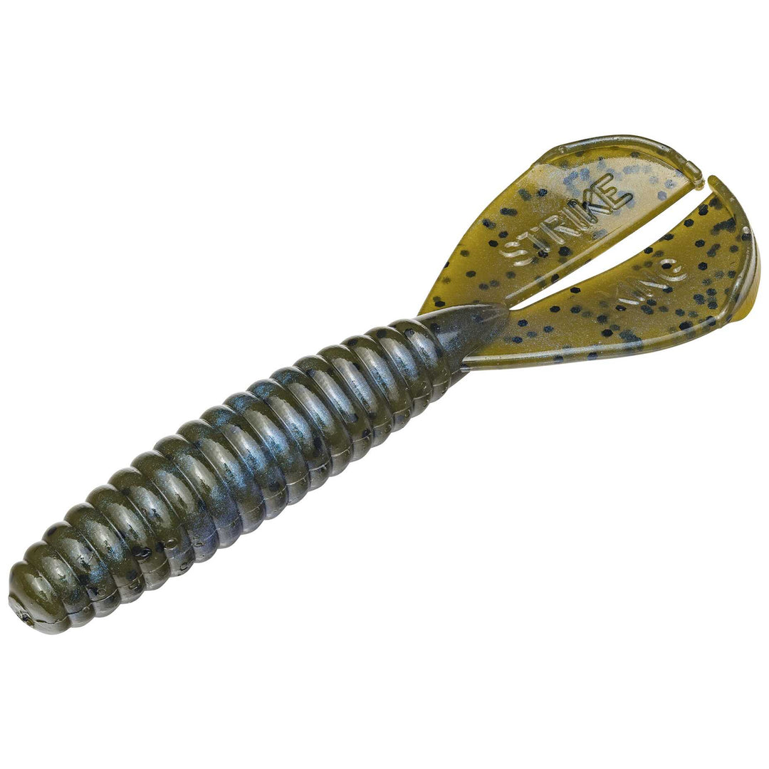 Strike King - Rage Twin Tail Menace Grub 3.5" Lure Strike King Lure Company Blue Craw