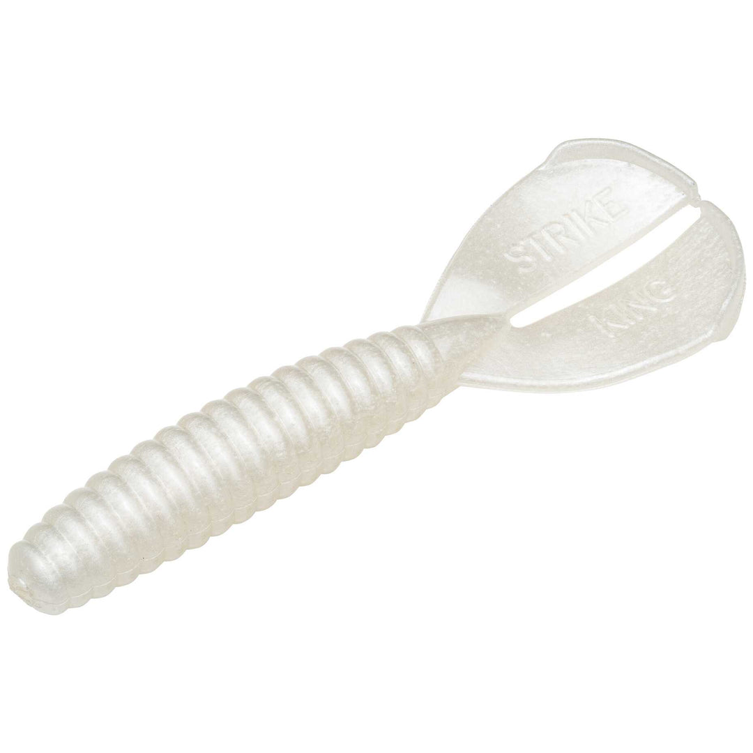 Strike King - Rage Twin Tail Menace Grub 3.5" Lure Strike King Lure Company Pearl