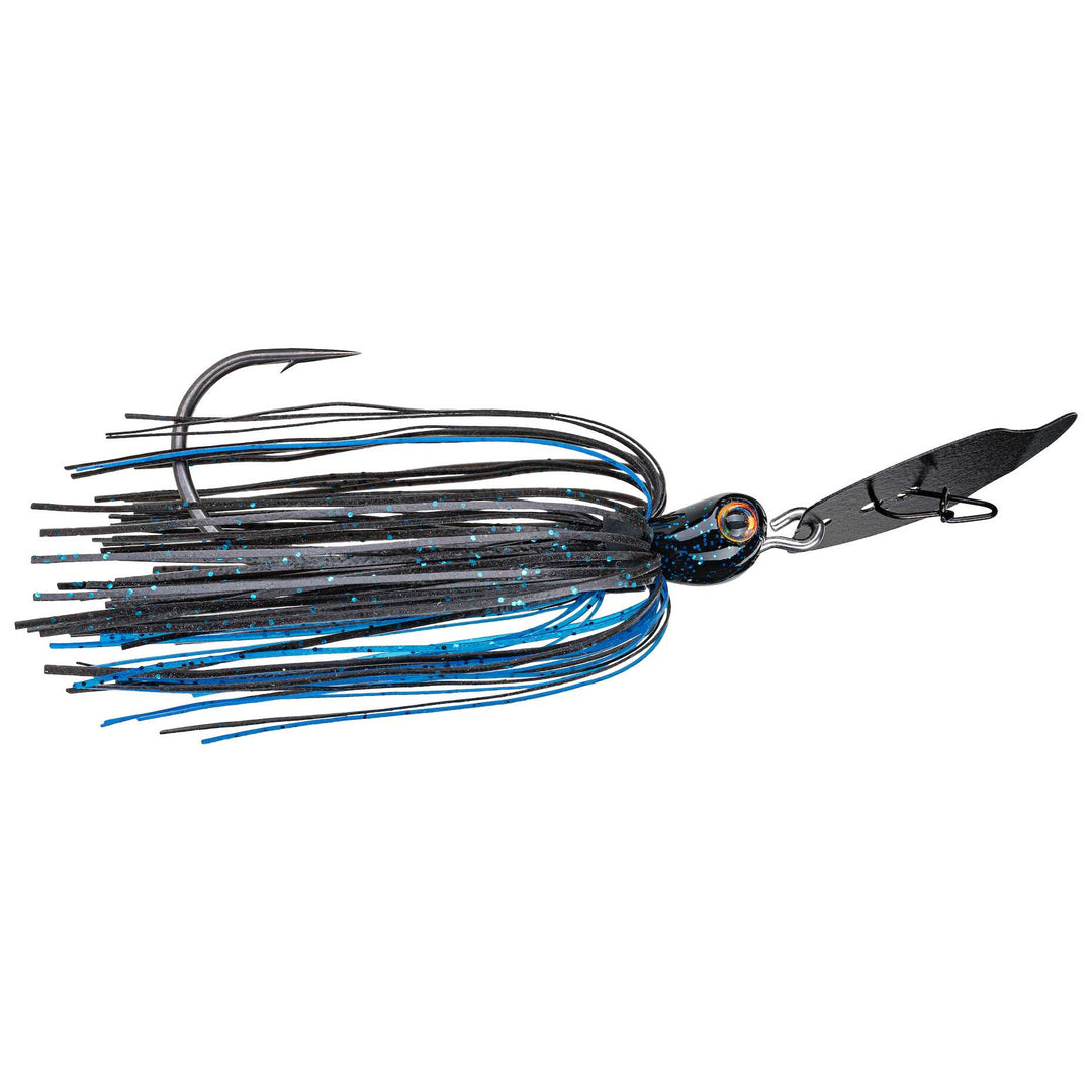 Strike King - Thunder Cricket Vibrating Swimming Jig Lure Strike King Lure Company 3/8 oz Black / Blue Flake
