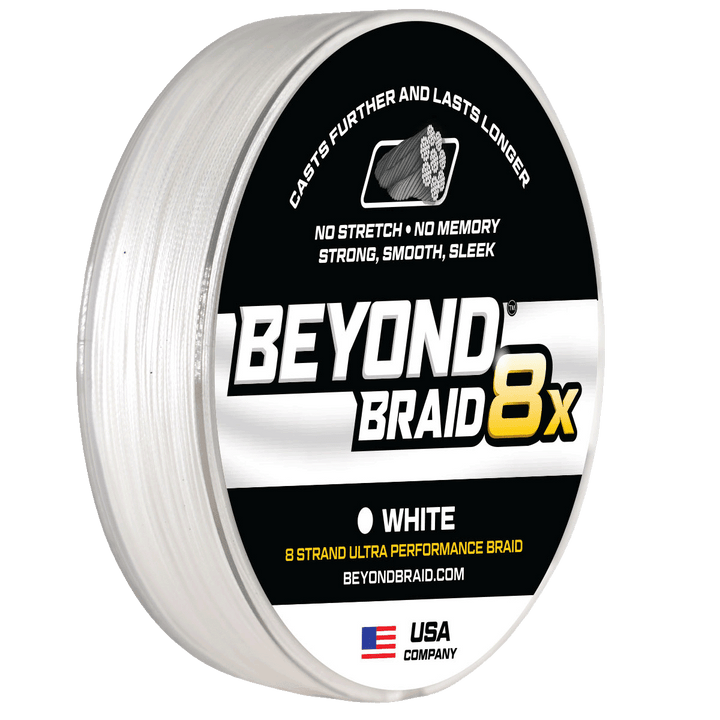 Beyond Braid - 8X Ultra Performance Braided Line Fishing Line Beyond Braid White 2000 100lb