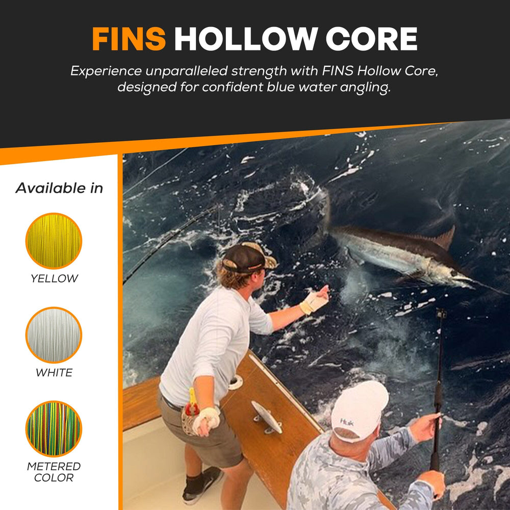 FINS Hollow Core Fishing Braid Fishing Line FINS Braids 