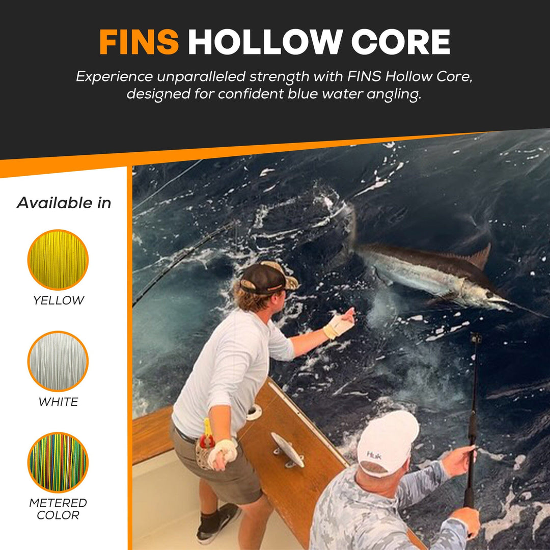 FINS Hollow Core Fishing Braid Fishing Line FINS Braids 