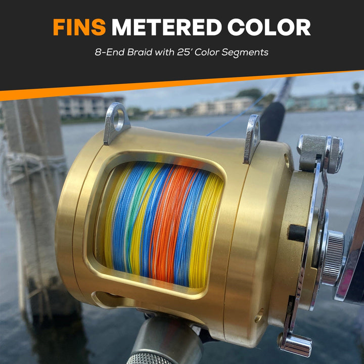 Metered Color Braid Fishing Line FINS Braids 