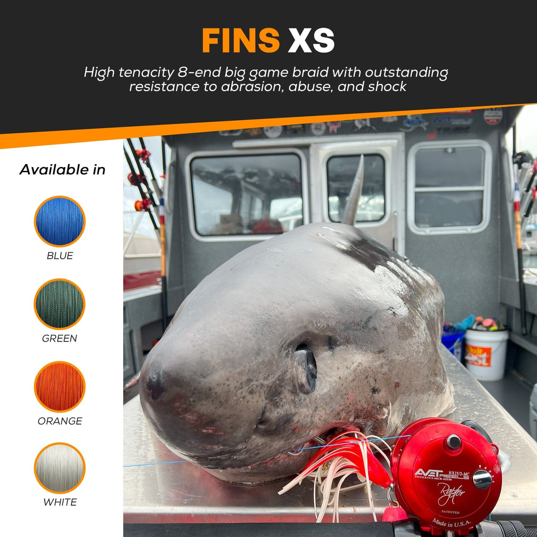 FINS XS Big Game Fishing Braid (10-50 lb.) Fishing Line FINS Braids 