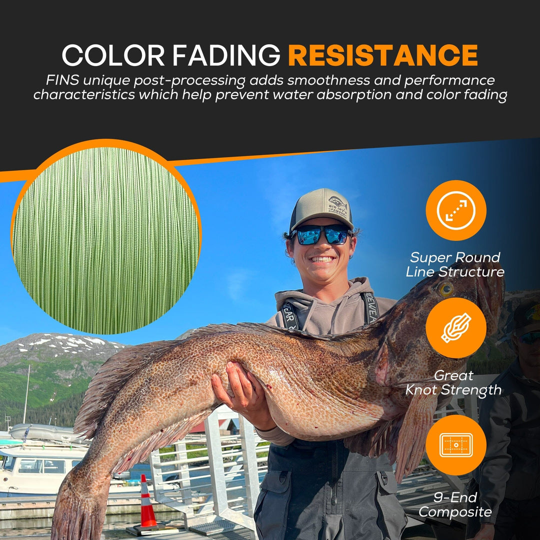 40G Fishing Braid 15-50lb. Fishing Line FINS Braids 