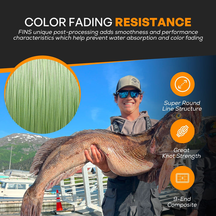 40G Fishing Braid 15-50lb. Fishing Line FINS Braids 