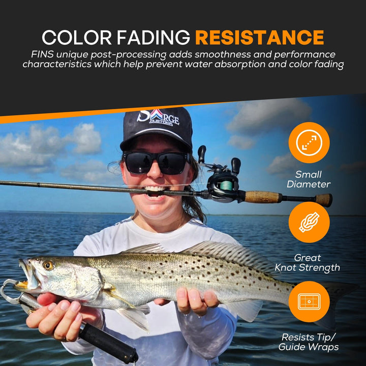 Windtamer Fishing Braid 10-15lb. Fishing Line FINS Braids 