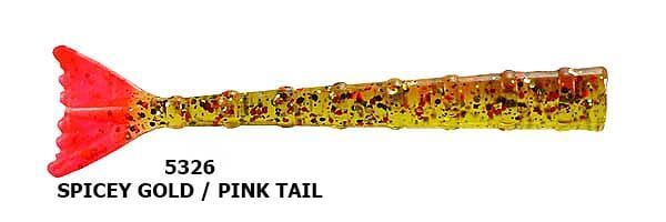 Hogie Super Jack Shrimp Tails Lure Hogie's Lure Company Spicy Gold/Pink 